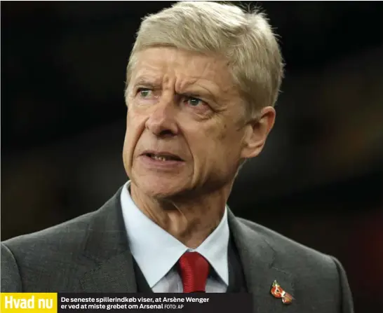  ?? FOTO: AP ?? Hvad nu De seneste spillerind­køb viser, at Arsène Wenger er ved at miste grebet om Arsenal