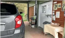  ??  ?? Left, dairy drive-through customers make a sheltered stop at Okoia Valley Milk.