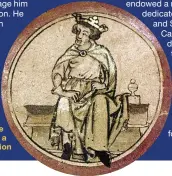  ??  ?? The handsome Henry the Young King, shown in a 13th-century illuminati­on