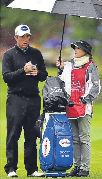  ??  ?? Australia’s Scott Hend will hope to stay ahead today.