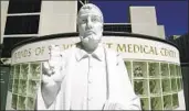  ?? Gina Ferazzi Los Angeles Times ?? A STATUE of St. Vincent outside the Los Angeles medical center that bears his name.