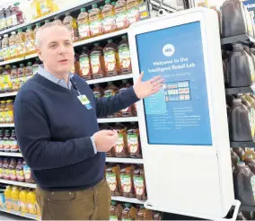 AI monitoring store shelves at new Walmart lab