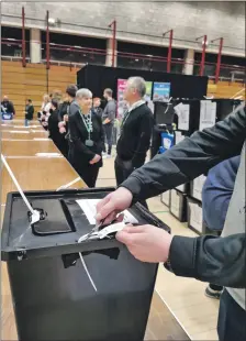  ?? ?? Votes from across the Highlands and Islands were counted in Inverness on Friday.