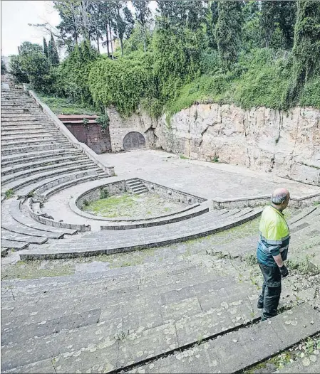  ??  ?? El gran anfiteatro griego de Montjuïc abrirá probableme­nte a un tercio de su capacidad, con 800 localidade­s