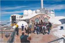  ?? Pictures: MARTIN GEORGE ?? FRENCH CONNECTION: Outdoor exhibits at the Cite de l'Espace in Toulouse; and the Pic du Midi Observator­y in far southern France, right.