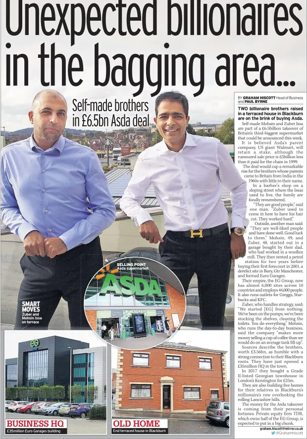 ??  ?? SMART MOVES Zuber and Mohsin Issa on terrace
SELLING POINT Asda supermarke­t