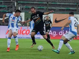  ?? In attacco ?? Gianmarco Zigoni spera di essere protagonis­ta in campo, sabato, nel derby tra Venezia e Padova