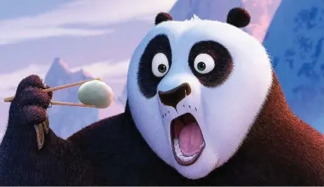  ?? DREAMWORKS ?? In the Kung Fu Panda trilogy, dumplings have been tools for kung fu training, bragging rights and the means of reuniting hero Po with his long-lost father.