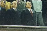  ?? FOTO: E. OMEDES ?? Núñez y Pujol En el palco del Camp Nou