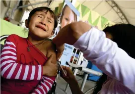  ?? FOTO COLPRENSA ?? El sarampión es prevenible por medio de vacunas. Estas son aplicadas a los 12 meses, con refuerzo a los 5 años.