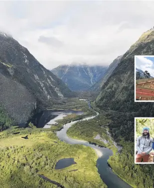  ?? PHOTOS: LAURA SMITH ?? Harsh environmen­t . . . Qupplies for the repair work are flown in sy helicopter over the Fiordland mountains.