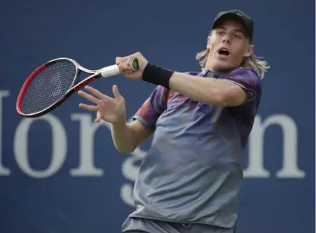  ?? JULIO CORTEZ/THE ASSOCIATED PRESS ?? Despite all the tennis he’s played recently, Denis Shapovalov betrayed zero fatigue during his straight-set win on Monday, writes Rosie DiManno.