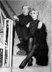  ??  ?? BELOW: Artist Andy Warhol and his muse Edie Sedgwick, who was rumoured to have had an affair with Dylan