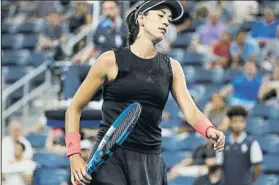  ?? FOTO: EFE ?? Garbiñe Muguruza, lejos del nº 1 mundial que ocupó el 11 de septiembre de 2017