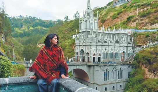  ?? / Getty Images ?? El Santuario de Nuestra Señora del Rosario de las Lajas tiene tres naves, un museo y una cripta.