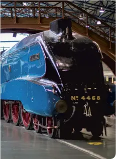  ??  ?? The Mallard at the National Railway Museum