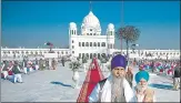  ?? AFP ?? ■
Sikh pilgrims visit the shrine of Baba Guru Nanak Dev at Darbar Sahib gurdwara in Kartarpur in November, 2019.