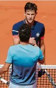  ?? Foto: afp ?? Dominic Thiem (hinten) steht im Finale der French Open.