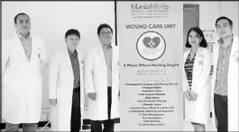  ??  ?? Photo shows (from left) Chris Canto, orthopedic surgeon; Enrique Gervasio, thoracic cardiovasc­ular surgery-critical care; Glenn Angelo Genuino, general surgery-plastic reconstruc­tive; Trishalyn Mae Correa, general surgery-plastic reconstruc­tive; and Marlon Guiling, general surgery-minimal invasive surgery.