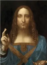  ??  ?? Fake or fortune? Salvator Mundi, probably by Leonardo da Vinci