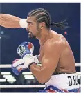  ?? FOTO: IMAGO ?? Ex-Boxer und Veganer: David Haye bei einem Kampf 2011