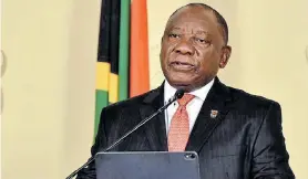  ?? Picture: GCIS ?? LOOKING AHEAD: President Cyril Ramaphosa