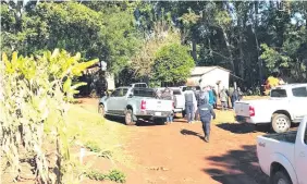  ??  ?? El ataque se inició el sábado de mañana en la zona límite entre los departamen­tos de Caazapá, Alto Paraná e Itapúa.