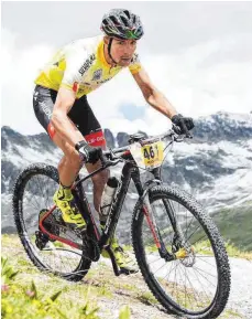  ?? FOTO: PRIVAT ?? Centurion-Vaude-Profi Jochen Käß setzte sich beim Engadin Bike Giro durch.