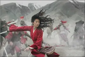  ?? DISNEY ?? Liu Yifei stars in the title role of “Mulan.” The Disney live-action remake was set for release March 27but has been postponed due to the coronaviru­s outbreak.