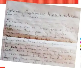  ??  ?? La niña había pedido en un recurso de amparo que agilizaran el juicio.