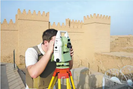  ?? CHRISTOFOR­I AND PARTNER ?? A German surveyor spent four days in Iraq in 2010 capturing the ruins of ancient Babylon.