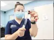  ?? ?? Lead technician Marissa Komanski prepares drugs to be used in the operating room at Coastal Eye Surgeons in Greenwich on Sept. 28.