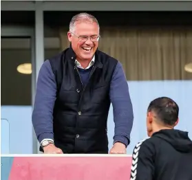  ?? Pictures: JMP ?? Bristol City’s new CEO Richard Gould was all smiles while watching the U23 side take on their Birmingham City counterpar­ts last month and, below, Robins manager Nigel Pearson