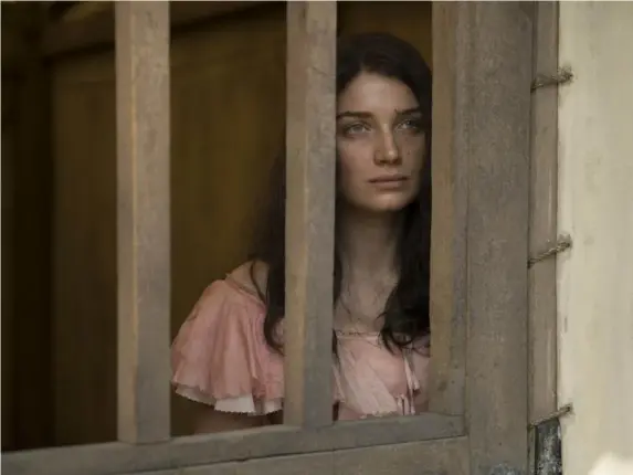  ??  ?? Eve Hewson as Anna, who has travelled from England to prospect (BBC)