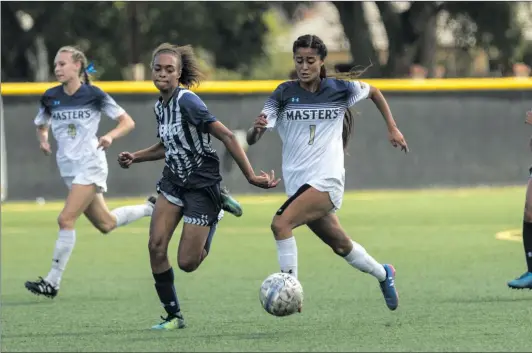  ?? Photo courtesy of John Duncan ?? Parada (1) graduated from Valencia a semester early to join the Mustangs for spring training in 2015. Now a junior, she has come into her own at striker.