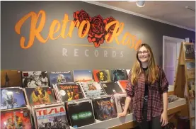  ?? DESTIN DAVIS/SALINE Courier ?? Audra Mcanally, of Retro Rose, is bringing Record Store Day to Saline County for the first time. Record Store Day is about bringing attention to local record stores. It is one of the biggest days of the year for vinyl collectors as there is always a high volume of exclusive records that are released just for Record Store Day