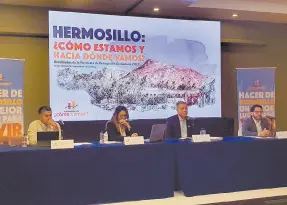  ?? ?? l “Hermosillo ¿Cómo Vamos?” realizó su primera encuesta de percepción ciudadana en 2016.