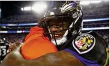  ?? GETTY IMAGES ?? Rookie quarterbac­k Lamar Jackson turns 22 on Monday, but good luck rattling him. “Just another game,” he says of the playoffs.