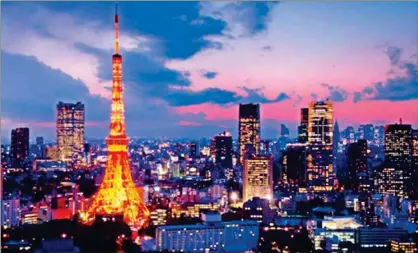  ??  ?? The Tokyo Tower became emblematic of Japan’s post-war recovery and the collective spirit of its people to succeed