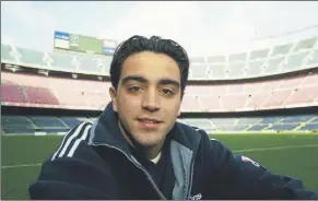  ?? Foto: ferran quevedo ?? Xavi, en el Camp nou cuando alternaba el filial y el primer equipo