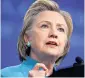  ??  ?? Hillary Clinton could face prosecutio­n over emails