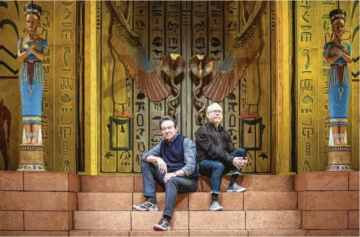  ?? Michael Starghill Jr. ?? Writer Lawrence Wright, left, and director Bob Balaban have been collaborat­ing on “Cleo” for nearly seven years.