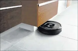  ??  ?? Roomba 980 features a low profile design to clean under furniture and kickboards, while Dirt Detect uses optical and acoustic sensors to detect high concentrat­ions of dirt and debris and perform concentrat­ed cleaning in the areas where it’s needed most.