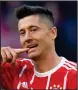  ??  ?? Robert Lewandowsk­i did not travel to Glasgow