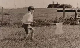  ??  ?? Hunter … Jacob Rees-Mogg in his aunt Anne’s Living Memory, 1980. Photograph: London Film-Makers’ Co-operative/BFI