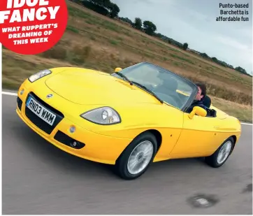  ?? ?? Punto-based Barchetta is affordable fun