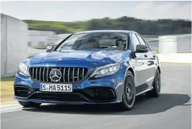  ?? Pictures: Supplied ?? The Mercedes-AMG C63 and interior.