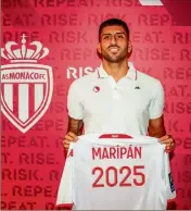  ?? (Photo AS Monaco) ?? Le Chilien Guillermo Maripan s’inscrit dans la durée en Principaut­é.