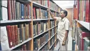  ?? PHOTO SOURCED ?? The library functions from Tilak Marg’s Dharohar Bhawan, the headquarte­rs of Archaeolog­ical Survey of India.