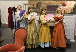  ?? JENNIFER REDEKER — CONTRIBUTE­D ?? Left to right, Laurel Merz, Chloe Romero, Ciera Green and Alana Merz star in California Regional Theatre’s production, “Little Women.”